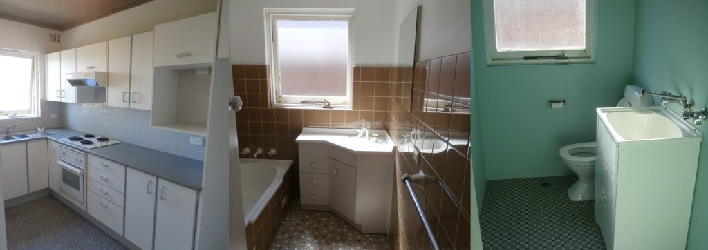 Before transformation of a Drummoyne apartment by Air Design Australia